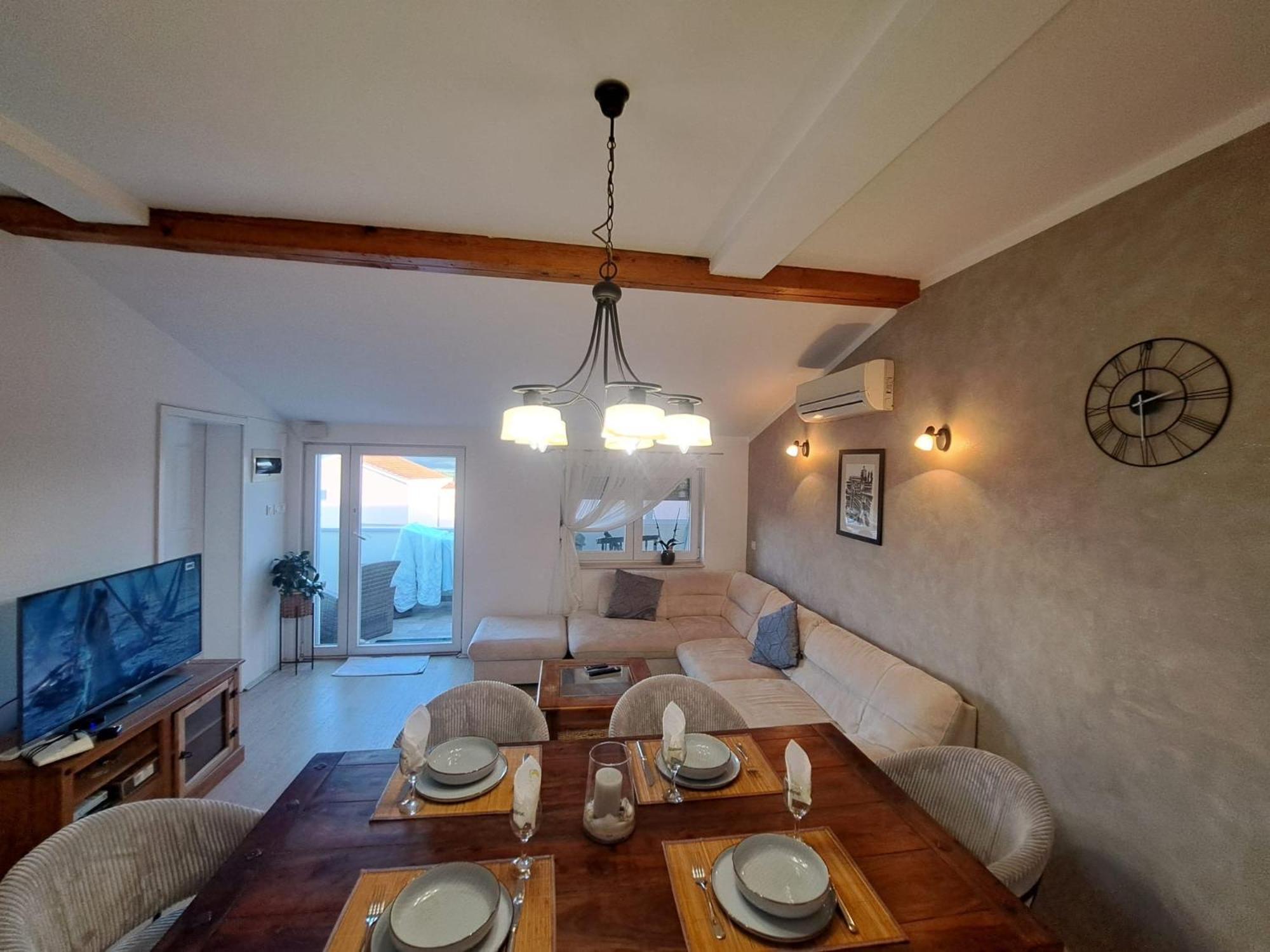 Apartman Lucia Posedarje Bagian luar foto